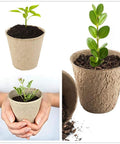 100 Pack Peat Pots 3.15 Inch Seed Starter Planters For Flowers, Vegetables, Tomatoes And Herbs, Biodegradable Nursery Pots