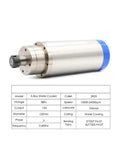 Built Tough Water Cooled CNC Spindle Motor With ER25 Chuck And Four Bearings For Heavy Duty Milling Engraving Drill showing 5.5kw design.