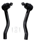 Nissan Front Outer Tie Rod Ends 2Pc Set Left And Right For Altima Maxima Murano 2007-2014 Infiniti FX37 QX70 Compatible Steering Tie Rods ES800357 ES800358 black metal with clips and washers