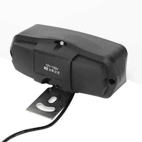 Rear view of Beefy Ebike Bar Light Headlight 12V To 100V 1200 Lumen Universal Headlight with mounting bracket