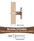 Installation details of Antique Copper Single Hole Cabinet Handles Set, 12 Pack, Solid Zinc Alloy With Floral Embossed Drawer Pulls.