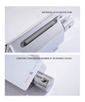 RIBEUJIZS Digital Shower System showing waterfall-style water flow controller and temperature indicator at 38°C.