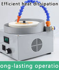 Heavy Duty Electric Wet Bench Sander With 150Mm Diamond Grinding Discs For Knife Sharpening Metal Jade Glass Polishing Adjustable Speed Up To 2000rpm Water Cooling Flow Precise Sharp Tool Grinder with digital display.