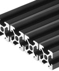 350mm 14 Inch 20 Series Aluminum T Slot Extrusion Profile Black Anodized European Standard 6063 Alloy For 3D Printer CNC Machine Build Beefy Built To Last Durable Linear Rail Frame, black anodized T-slot extrusion