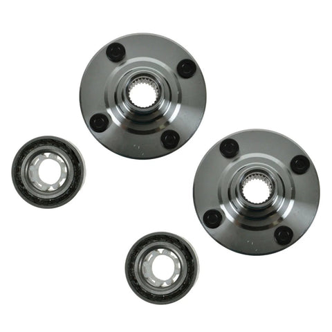 Front Left And Right Wheel Bearing Hub Assembly Kit Two Piece Set For 98 02 Chevrolet Prizm 93 97 Geo 93 02 Toyota Corolla No ABS Brakes Direct Fit Replacement With Durable Bearings And Sealed Hubs