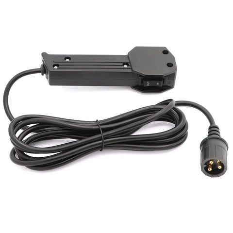 12V Winch Corded Hand Controller Remote Kit with 14 ft cable for ATV and UTV winches, showing remote and plug-in cable.