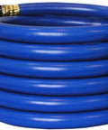 25 Foot Blue Hi Flex HVLP Air Hose With Brass Quick Connect And Air Control Valve For Turbine Spray Guns Heavy Duty Flexible Hose
