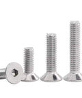 Snap Up These Heavy Duty M3 X 15Mm Flat Head Socket Bolts Crafted From Rock Solid 304 Stainless Steel With Allen Hex Drive Totally Fully Threaded For Any Gritty Job In A Sweet 50 Pack, assorted sizes.