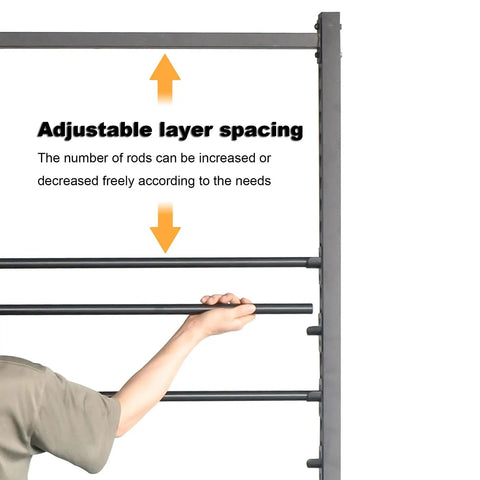 Adjustable layer spacing on Badass Heavy Duty Steel Storage Rack Built Different For Garage Organization Setup to fit various needs.