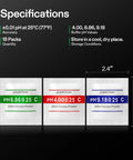 18 Pack pH Buffer Powders for Precise Calibration of Your pH Meter No-Fuss Buffers Include 6.86, 4.00, and 9.18 for Easy, Accurate Tester Readings and Reliable Results. 18 packs, 250ml powder packets