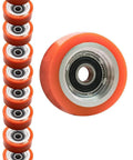 10 Pack Dryer Roller And Seal Kit 70298701P Direct Fit Compatible With Huebsch Speed Queen IPSO Dryers, orange rollers side view