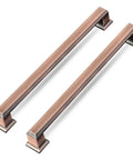 7 And A Half Inch Antique Copper Cabinet Pulls Handles Solid Zinc Alloy Square Drawer Pulls for kitchens and furniture hardware set