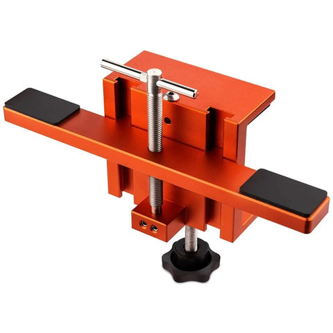 Efficient Door Panel Installation Kit For Cabinets And Woodworking DIY Friendly Aluminum Mounting Clips tool in orange