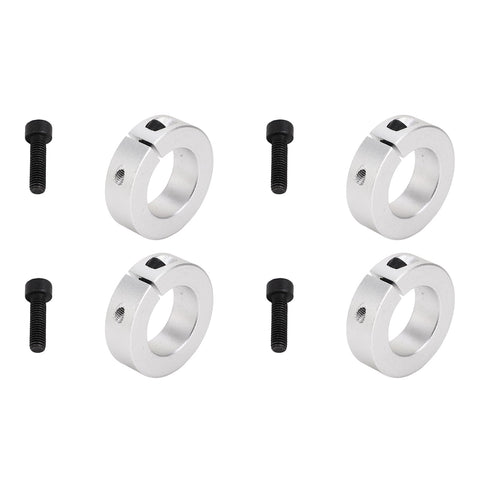 Split Shaft Collar Kit For 1 Inch Bore Aluminum Alloy Clamp Shaft Collar With Secure Grip And Positioning Heavy Duty Fixing Collar