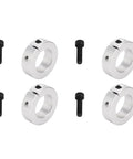 Bad Ass 1 Inch Bore Aluminum Alloy Screw Clamping Split Shaft Collar Kit, four collars with screws