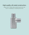 Brass core valve for Hot Cold Bidet Mixing Valve Upgrade Kit with pro-grade adjustable temperature and shutoff.