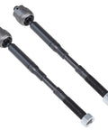 Beefed-Up Front End 12 Piece Suspension Kit For Toyota Corolla 2003 Through 2008 Replacement Includes Front Lower Control Arms, Ball Joints, Stabilizer Sway Bar End Links, Tie Rod Ends And Boots, pair of black steel tie rod ends