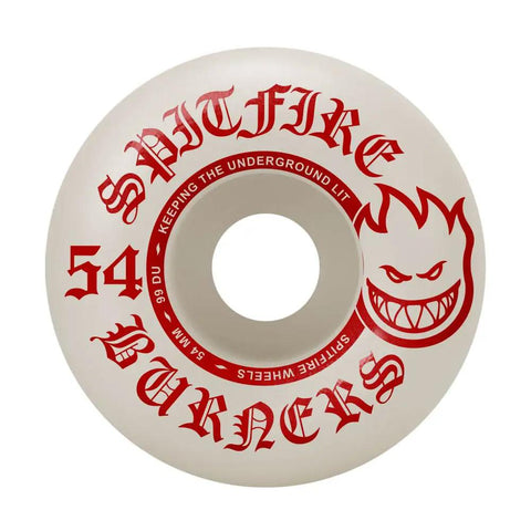 54mm Spitfire Burners wheel, part of the Lightweight Hollow 8.0 Inch Skateboard Trucks With 54mm Spitfire Burners Wheels And ABEC 5 Bearings