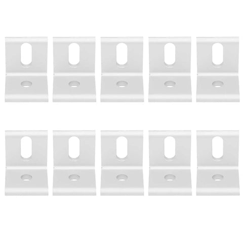 10 Pack Right Angle Corner Brackets Aluminum L Shaped Braces Heavy Duty Fasteners For Strong Furniture Support And Industrial Connections