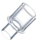 Universal CPAP BiPAP Tubing Adapters 4 Pack Set With 22MM To 22MM, 22MM Male To 15MM Female, 15MM Outer To 22MM Outer With 15MM Inner, And 22MM Outer To 22MM Outer With 15MM Inner, Works With Most Machines And Cleaners clear plastic adapter