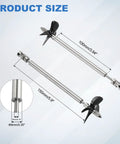 Upgrade Your RC Boat With A Solid Drive Shaft And Propeller Universal Joint Kit, 150mm Shaft, 100mm Sleeve, 55mm Propeller