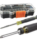 Pro Grade Precision Driver Kit With 39 Bit Multi Screwdriver And All In One Repair Tool For Apple Devices 2 Piece Set Magnetic Bits For Quick Pick Up Today, showing tools and case