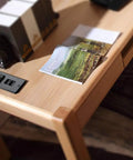 Flush Mount Desk Power Strip With Recessed Grommet 2 Outlets And 2 USB Ports 9.85 Ft Extension Cord ETL Listed in wooden desk