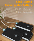 Motion Sensor Night Lights 4 Pack Wireless Indoor Lighting with built-in rechargeable batteries and 3-in-1 charging cable
