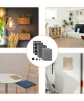 580 Pcs Self Adhesive Screw Hole Caps Set, Black Dust Proof Covers For 12mm 15mm And 21mm Holes, used on furniture and walls