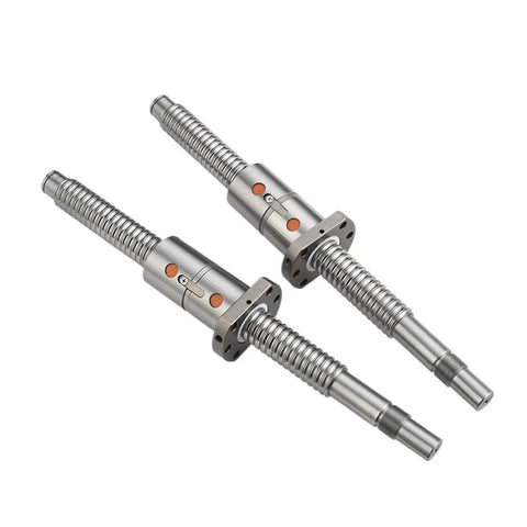Precision Machined Ballscrew Featuring Rock Solid Bk Bf Ball Nut Housing For Heavy Duty Cnc Assembly And Smooth Linear Motion built from heat treated steel.