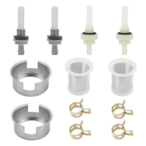 Gas Fuel Tank Joint Outlet Filter And Fuel Line Screen Kit For Predator 212 Small Engine And GX160 GX390 Clones Coleman Baja CT200U BT200X