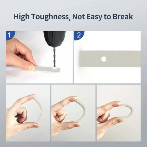 Testing toughness of Tough 3D Printer Resin 2.0 with drill and bending demonstration, showcasing durability and strength.