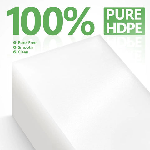High Density Polyethylene Blocks 6 By 3 By 2 Inches 100 Percent Virgin Solid Plastic Precision Cut For CNC Machining Food Safe