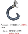 360 Degree Adjustable Fume Extractor for Welding and Soldering, flexible smoke extraction arm, 7.9 inch hood, plastic hose