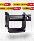 Black steel 4 Pack Trailer Winch For Standard Sliding C Track Fits 2 Inch 3 Inch Or 4 Inch Straps Heavy Duty Tie Down Gear