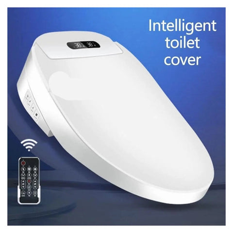 Kick Your Feet Up While Using This Game Changing Smart Bidet Seat Cover With Snappy Digital Controls Plush Heated Cushion Toasty Air Dryer Hidden Night Glow And Effortless Touch Buttons For Round Lids, smart toilet seat cover with remote and digital display.