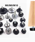 Sturdy Steel Furniture Legs With Anti Slip Base And Adjustable Leveling Feet For Tables Cabinets And Chairs M6 M8 M10 Four Pack Easy Install Quiet Floor Friendly