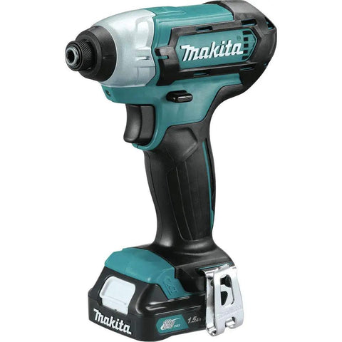 Lightweight 12V Max Cordless Drill Driver And Impact Driver Combo Kit With 1.5Ah Battery Compact 7 Inch Design