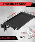 Foldable Magnetic Work Table For Packout System, black, 38.5cm x 19.5cm, fold down with rails and bracket compatibility