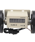 Dioche Digital Measuring Wheel 0.01 999999M with Automatic Measurement & Precision Machined, Dual Wheel Design close-up view
