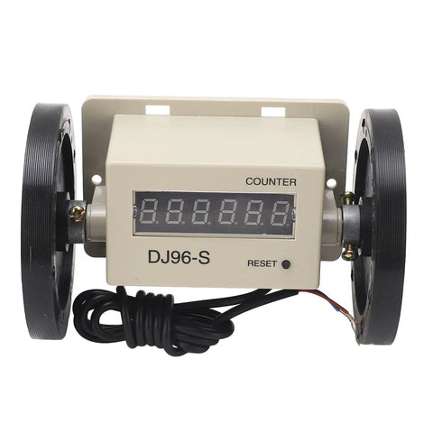 Dioche Digital Measuring Wheel 0.01 999999M with Automatic Measurement & Precision Machined, Dual Wheel Design close-up view