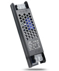 Top Shelf Rock Solid 24V Power Supply 2.5A 60W Switching Adapter sleek black metal design with ventilation for cooling.