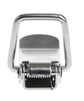Close-up of Spring Loaded Toggle Hasp Latch for Cabinets and Storage Boxes with Rock Solid Anti Rust Build.