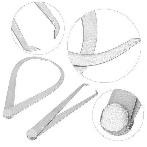 Pro Grade Pottery Calipers Set In Stainless Steel For Ceramic Art, Outer And Inner Measuring, 6 Inch Joint Calipers details