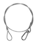 Stage Lights Safety Cables Pack Of 10 Beefy Stainless Steel Cables For DJ Lights With Loops And Carabiners, 33 Inch Length