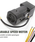 DUZFOREI adjustable variable-speed gear reducer motor, 90W, 110V AC, 75 RPM, with speed controller, single-phase