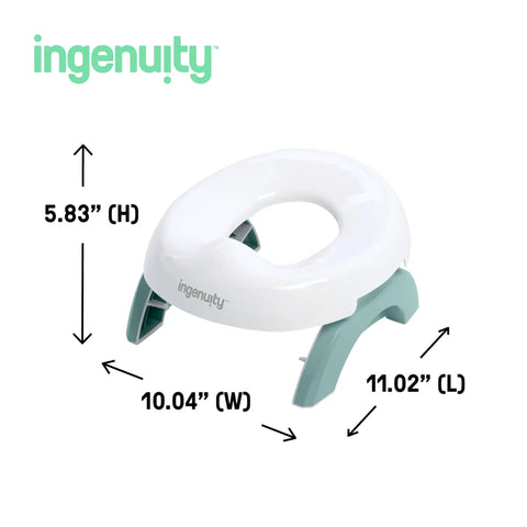 Road Warrior 2 In 1 Portable Baby And Toddler Travel Potty Seat With Secure Snap Ring Lightweight Foldable Design Includes Carry Bag And Quick Liners dimensions 5.83" H, 10.04" W, 11.02" L