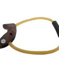 Archery Training Stretch Resistance Band With Wood Handle Grip For Warmups And Strength Building Real Bow Riser Feel