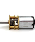 Rock Solid DC 12V Micro Speed Gear Motor With N20 Mini Metal Electric Reducer, showing side view with gears and metal housing.