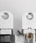 Close-up of 2 Pack 180 Degree Concealed Cross Door Hinges Zinc Alloy Invisible Hinge for gate door furniture hardware set